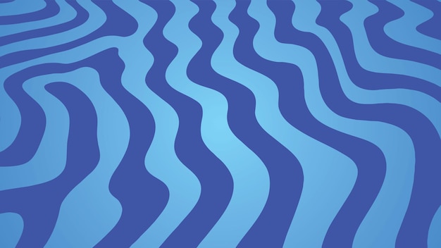 Free Vector blue wavy lines background