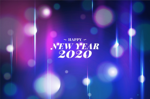 Free Vector blurred new year 2020 background