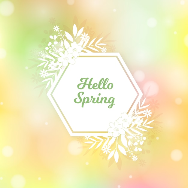 Free vector blurred spring background design