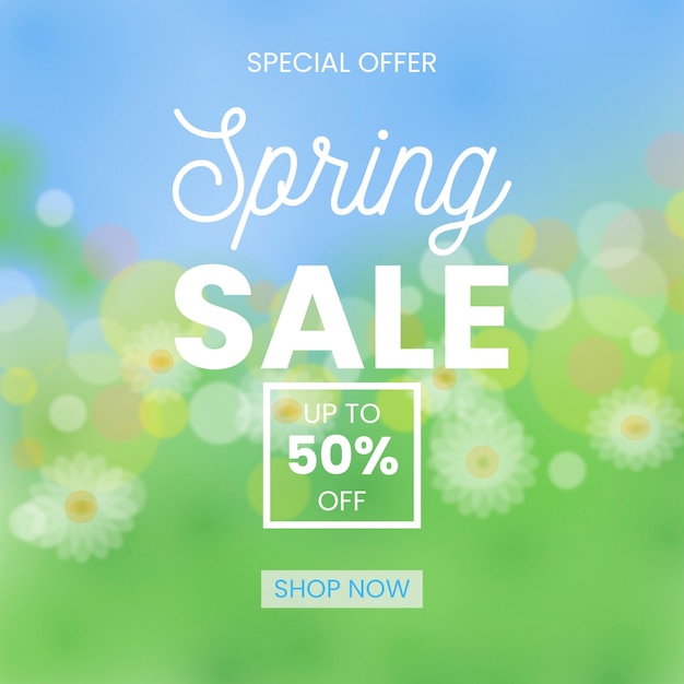 Free vector blurred spring sale