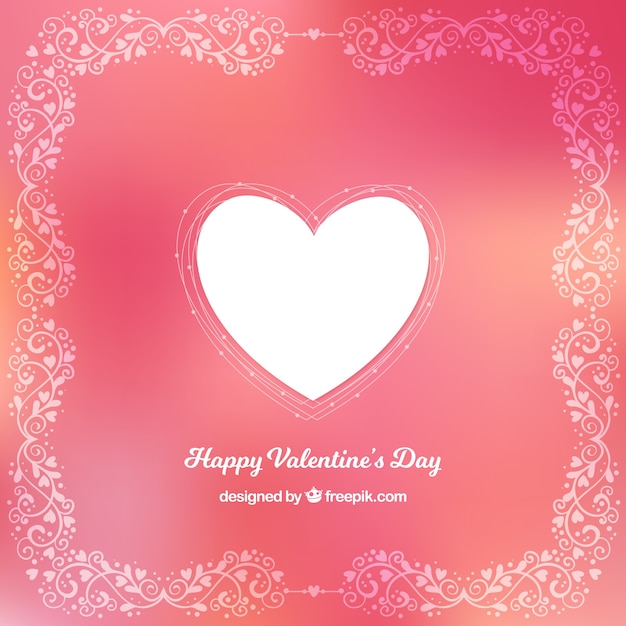 Free Vector blurred valetine's day background