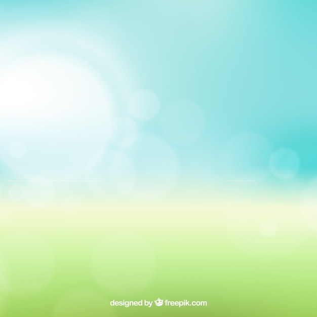 Free Vector bokeh background in green and blue tones