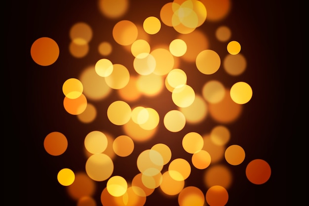 Free Vector bokeh lights effect on dark background