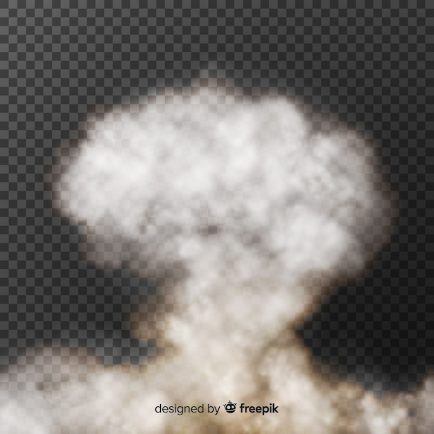 Free Vector bomb smoke effect realistic design