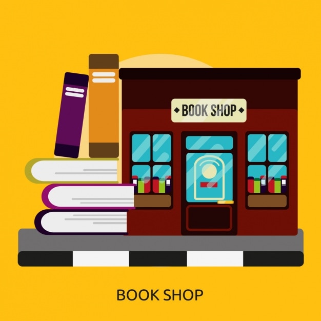 Book shop background design