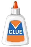 Free vector bottle of latex glue