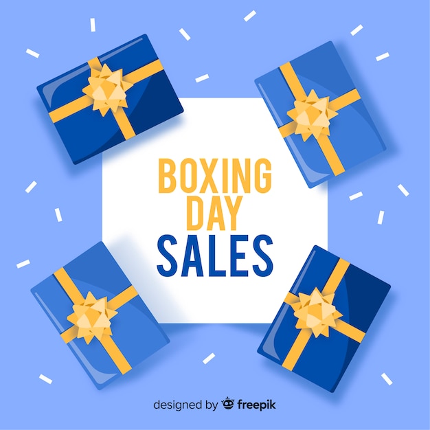 Free Vector boxing day sale background