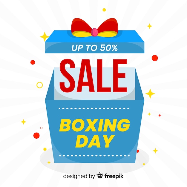 Free Vector boxing day sale background