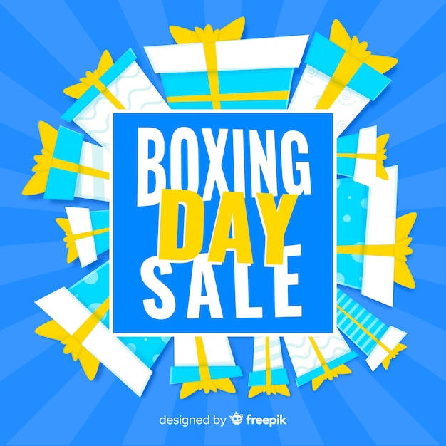 Free Vector boxing day sale background