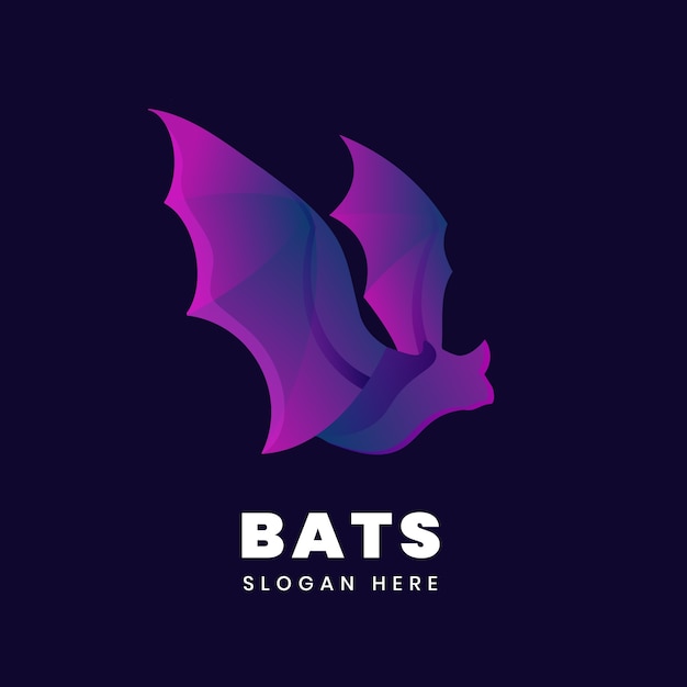 Branding bat logo template