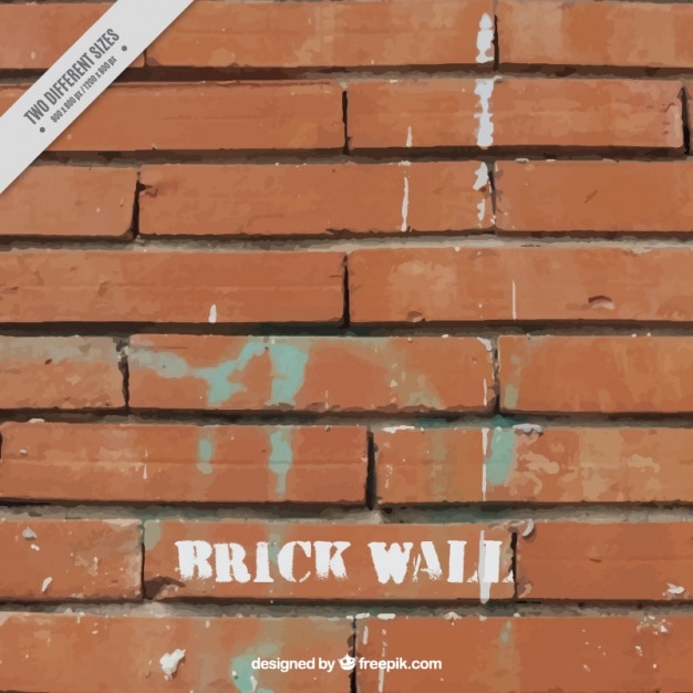 Free Vector brick wall with stains