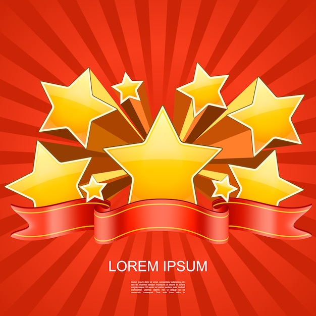 Free Vector bright award dynamic template 