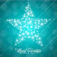 Free vector bright star made of little stars background