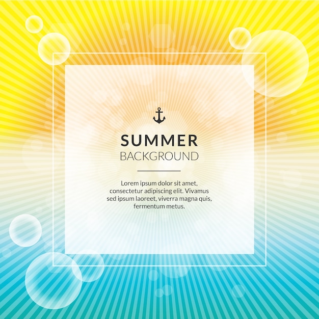 Free Vector bright summer background