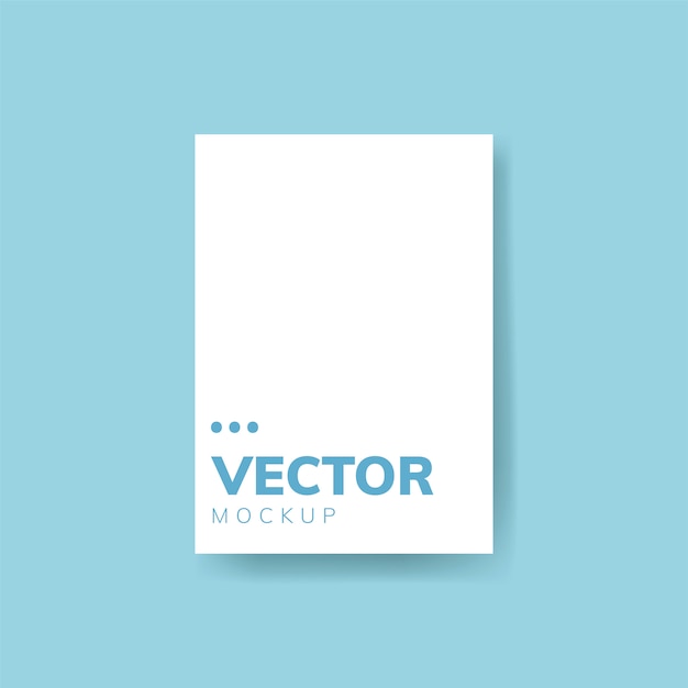 Free Vector brochure design template mockup vector