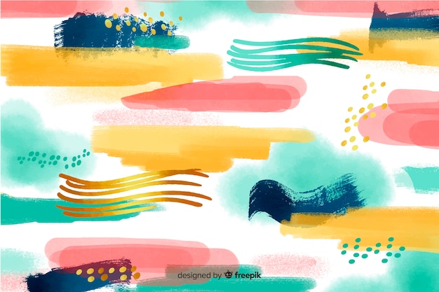 Free Vector brush strokes abstract background