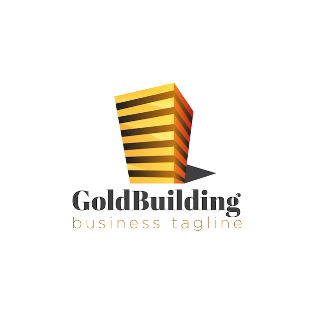 Free Vector build golden logo