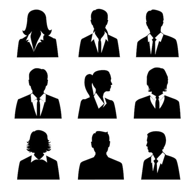 Business avatars set 