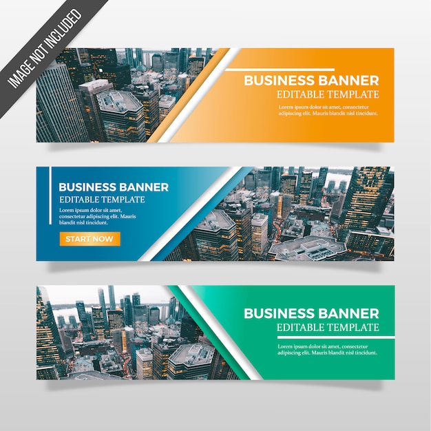 Free vector business banners template