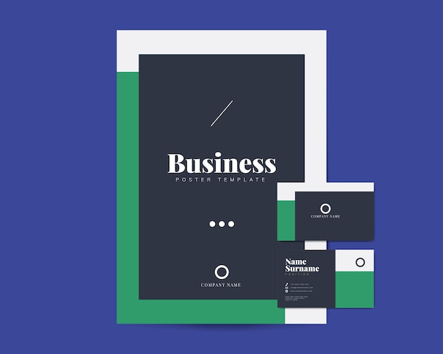 Free Vector business brochure and name card templates