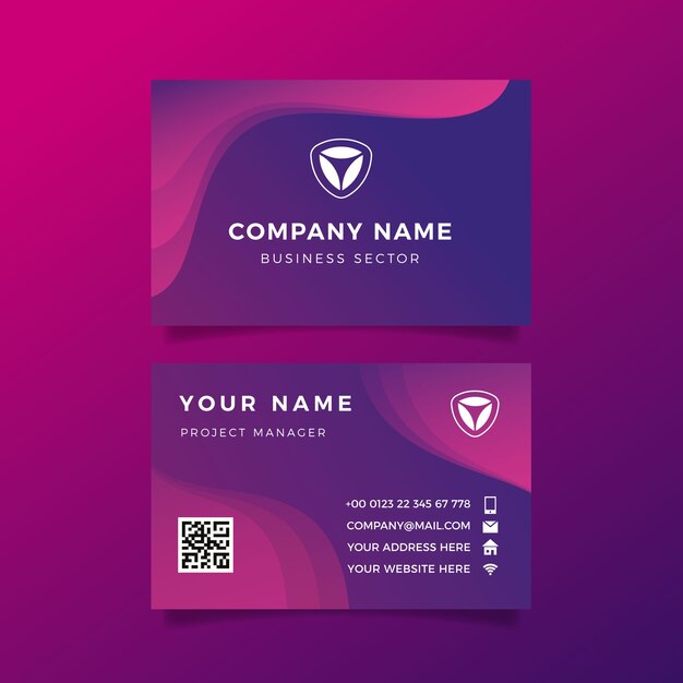 Business card abstract template