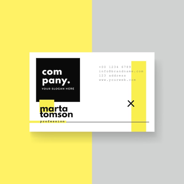 Business card template concept