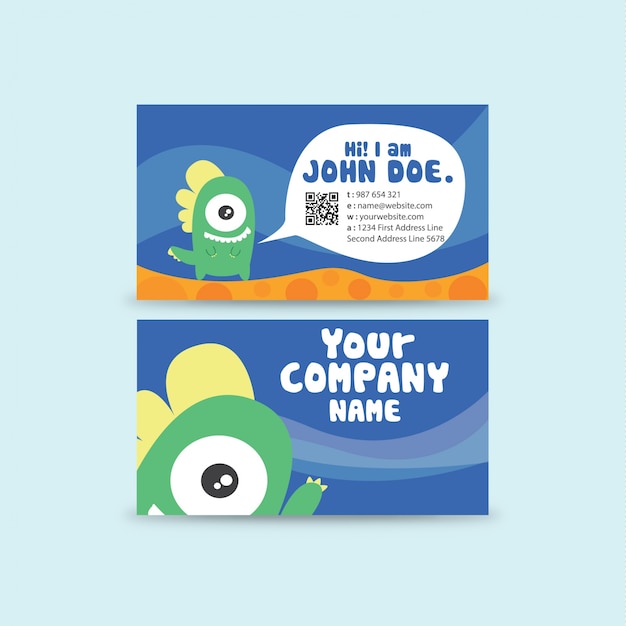 Business card template design