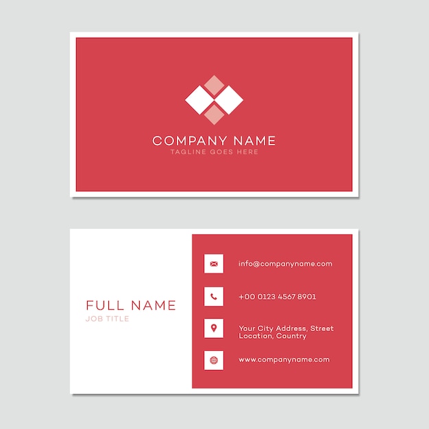 Free Vector business card template