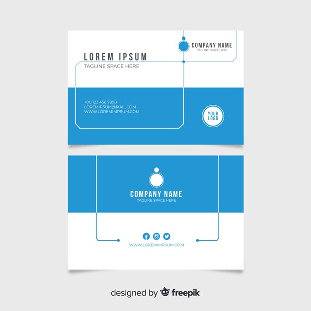 Business card template