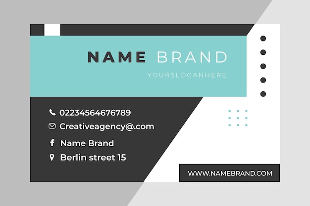 Business card template