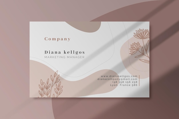 Business card template