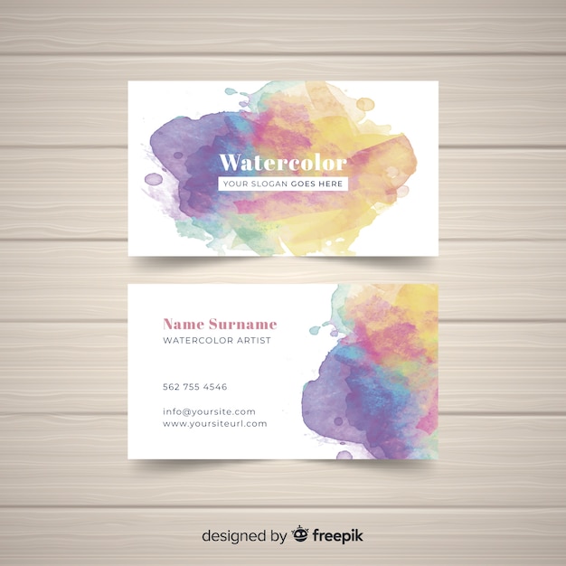 Free Vector business card