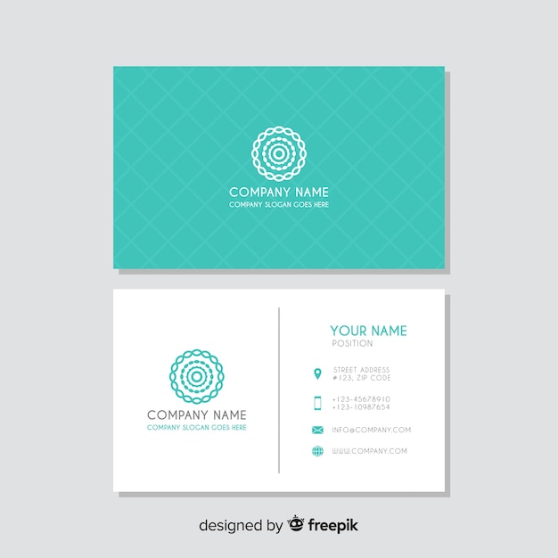 Free Vector business card