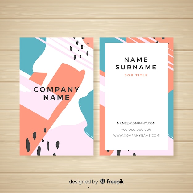 Free Vector business card