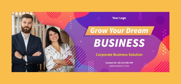 Business facebook cover template