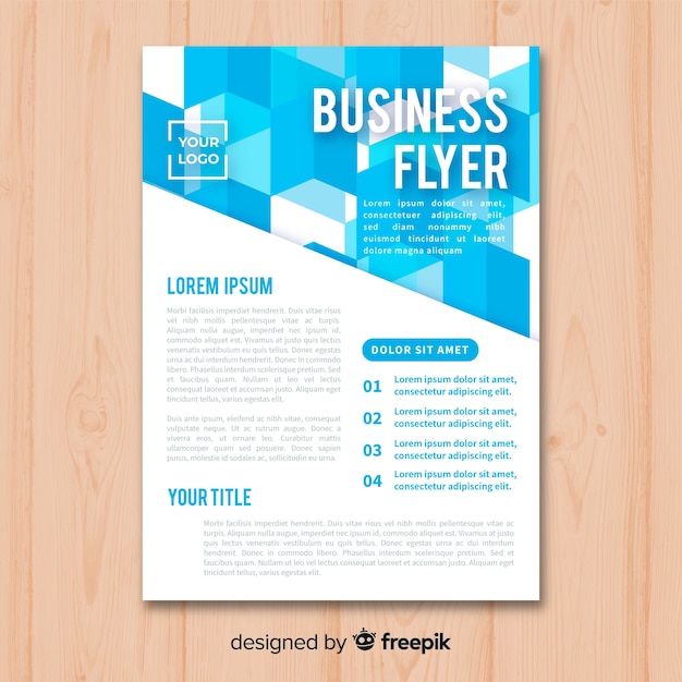 Free Vector business flyer template