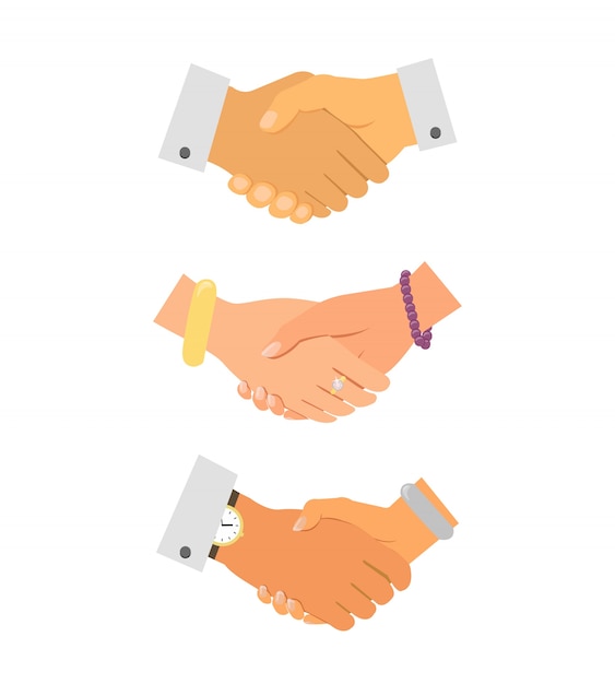 Free Vector business handshake iconset