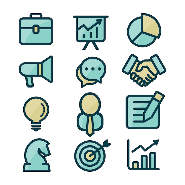 Business icons collection