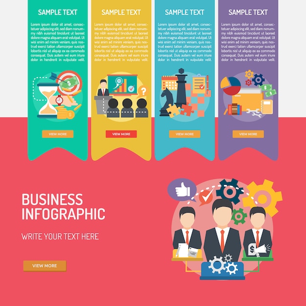 Business infographic template