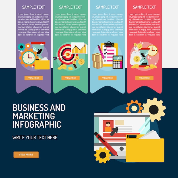 Business infographic template