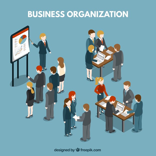 Business organization illustration