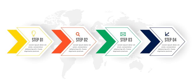 Business timeline steps infographic template design