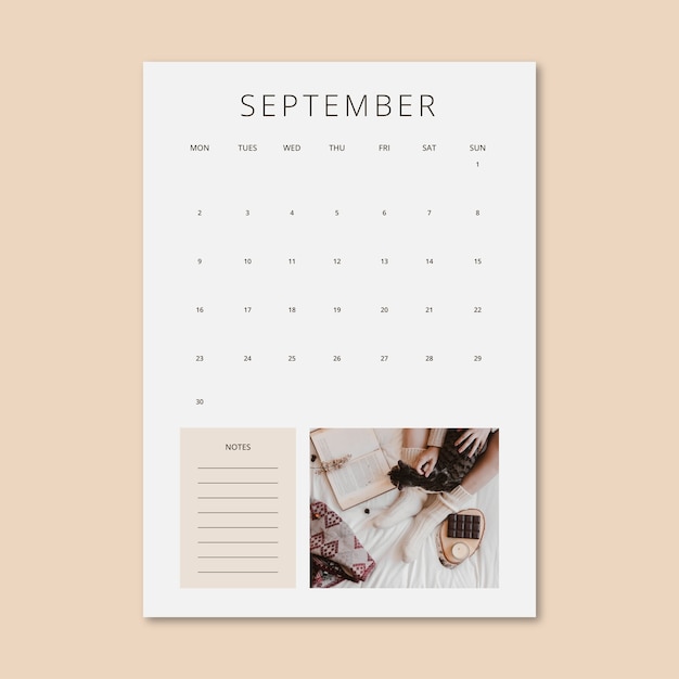 Calendar design template