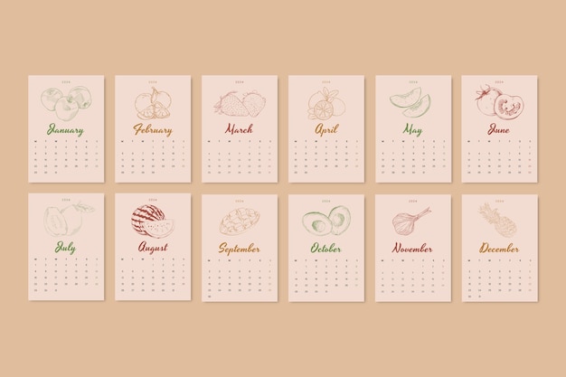 Calendar  template design