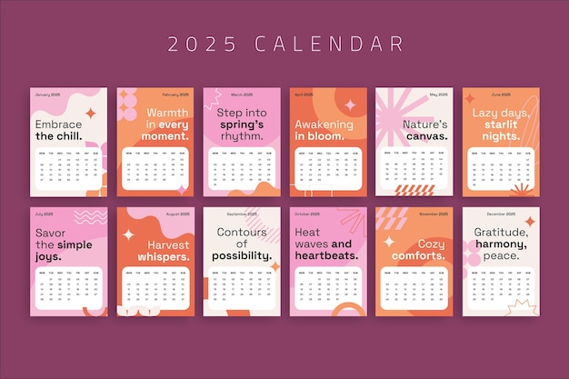 Calendar  template design