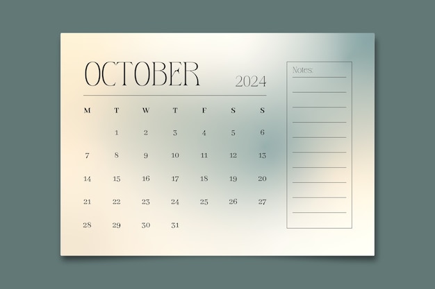 Calendar template  design