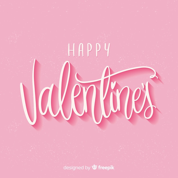 Free vector calligraphic valentine background