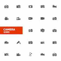 Free vector camera icon collection