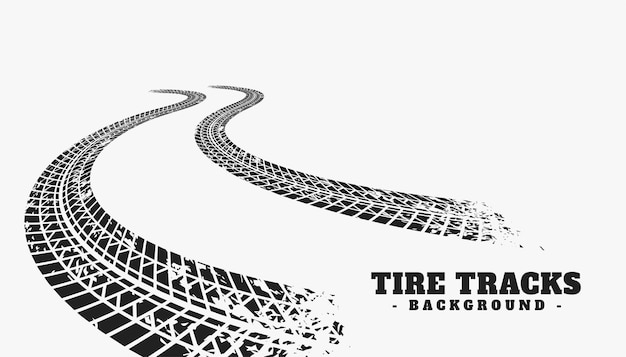 Free Vector car tire track wheel print background