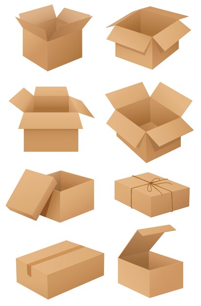 Cardboard boxes